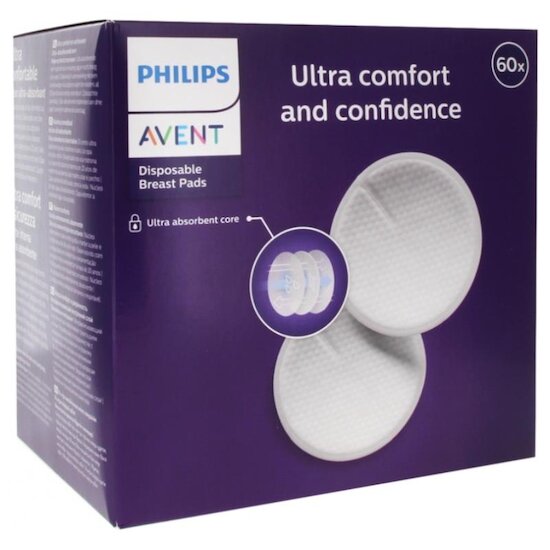 Philips Avent 60 coussinets jetables jour et nuit Blanc 