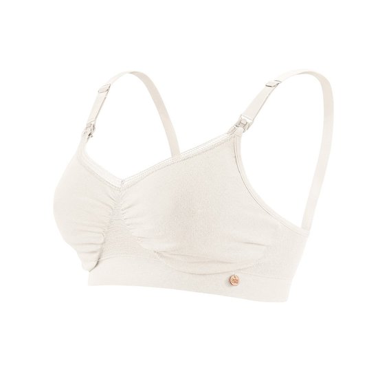 Cache cœur Brassière de grossesse et d'allaitement Organic Blanc xL