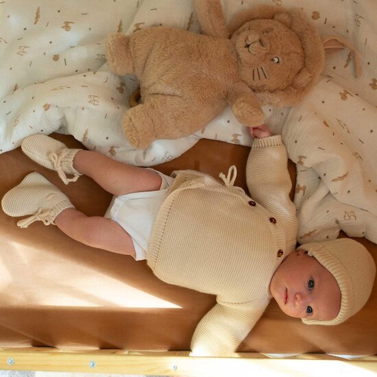 Trois Kilos Sept Peluche musicale Lion Caramel  Trois Kilos Sept Peluche musicale Lion Caramel