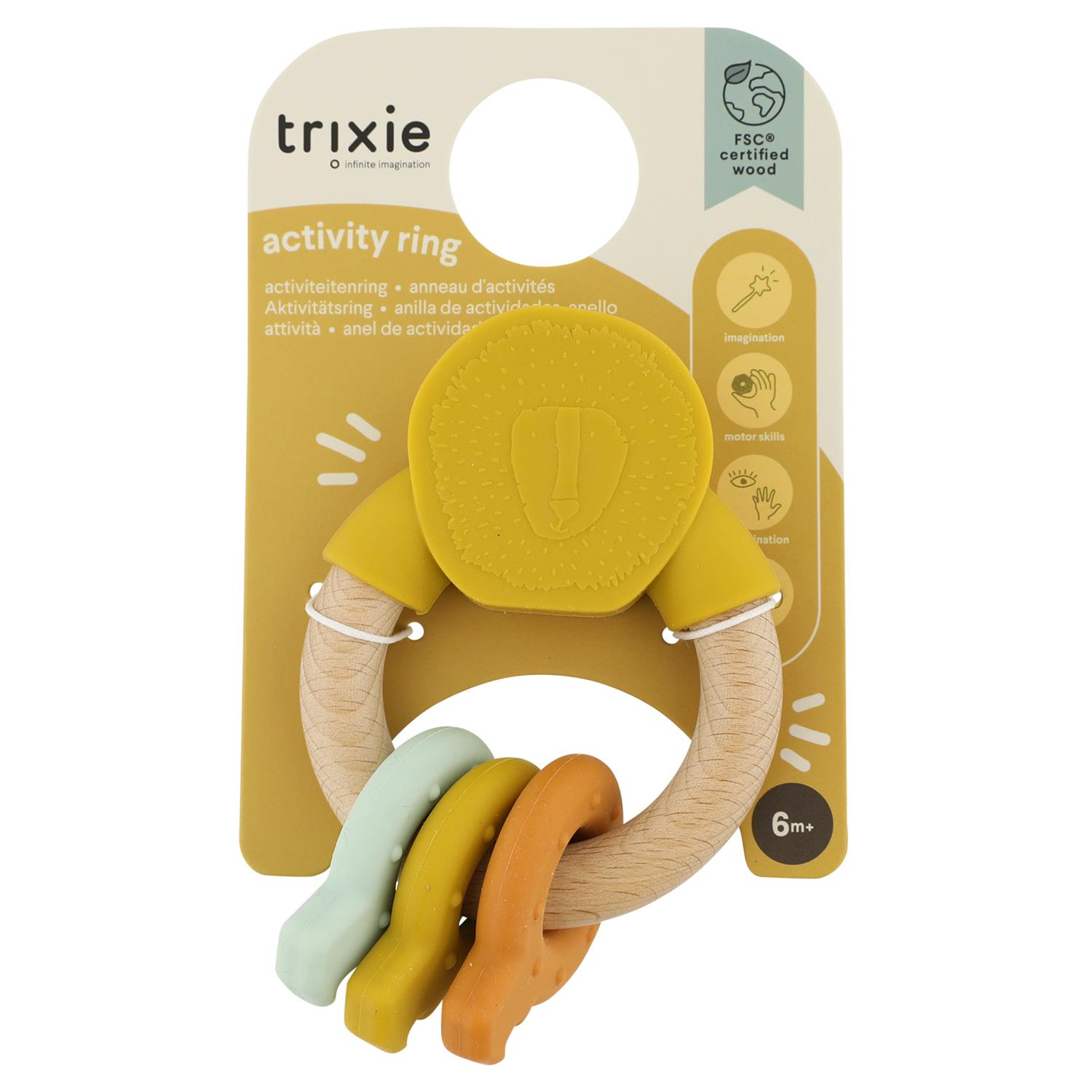 Anneau d'activités Mr. Fox JAUNE Trixie