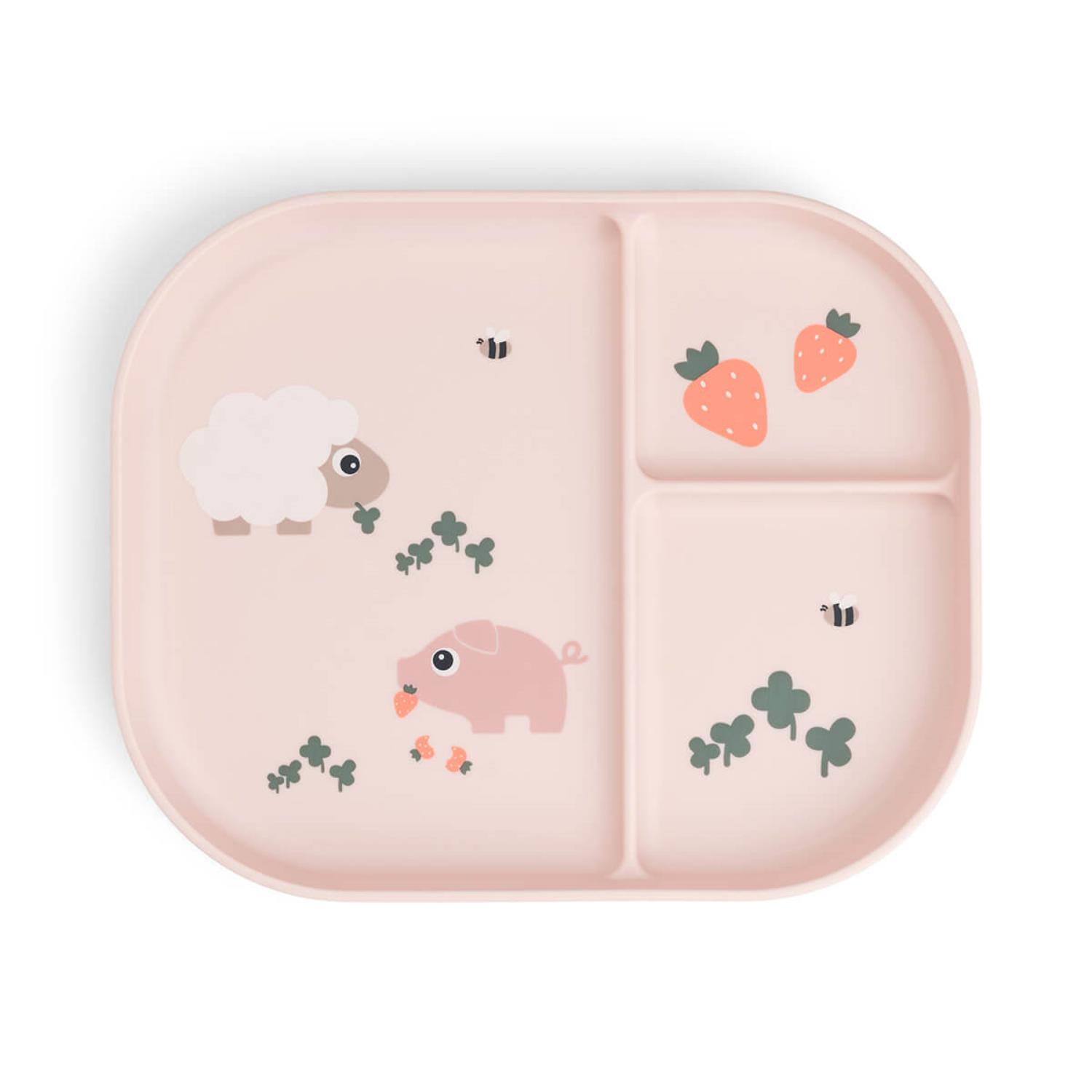 Foodie assiette plateau Tiny farm ROSE Done by Deer