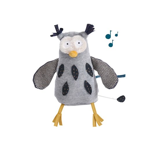 Moulin Roty Poupée musique hibou Les Moustaches   Moulin Roty Poupée musique hibou Les Moustaches