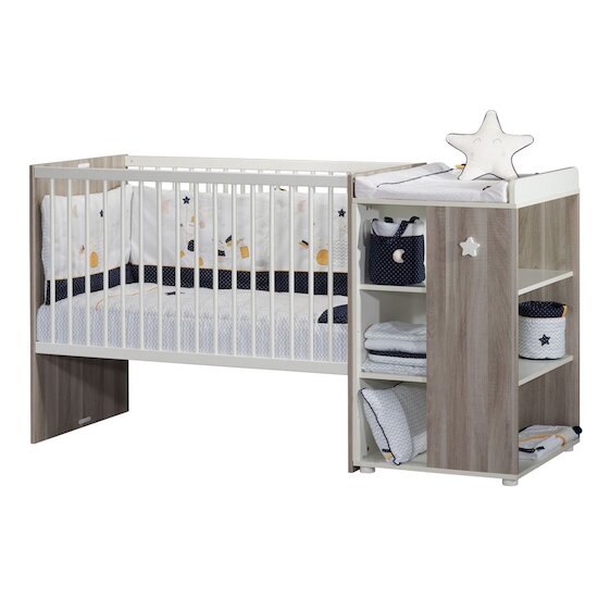 LIT BEBE 120 x 60 ACCESS BOIS BLANC - Sauthon