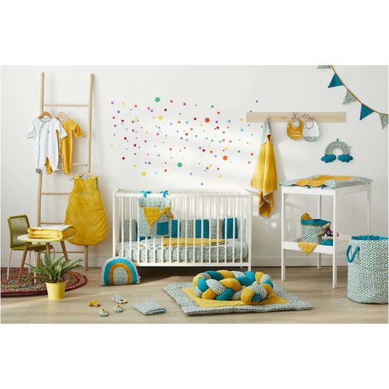 BB&Co Pyjama en velours Dors-bien Baby Pop Ocre / Imp. Multicolore 6 mois BB&Co Pyjama en velours Dors-bien Baby Pop Ocre / Imp. Multicolore 6 mois