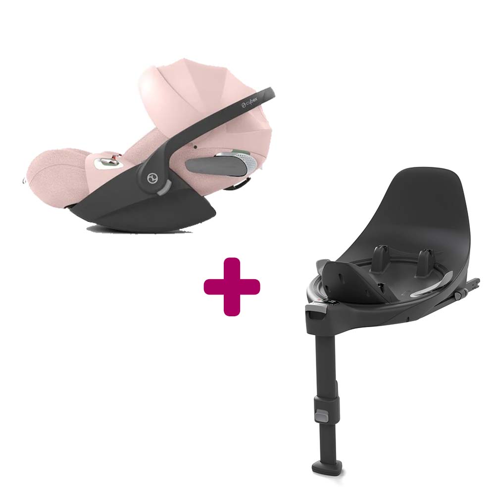 Cybex - Coque Cloud T i-Size Tissu Plus Peach Pink + base T i-size  Cybex