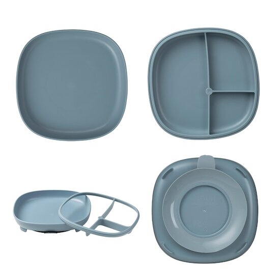 B.Box For Kids Assiette compartimentée 2 en 1 Ocean  B.Box For Kids Assiette compartimentée 2 en 1 Ocean