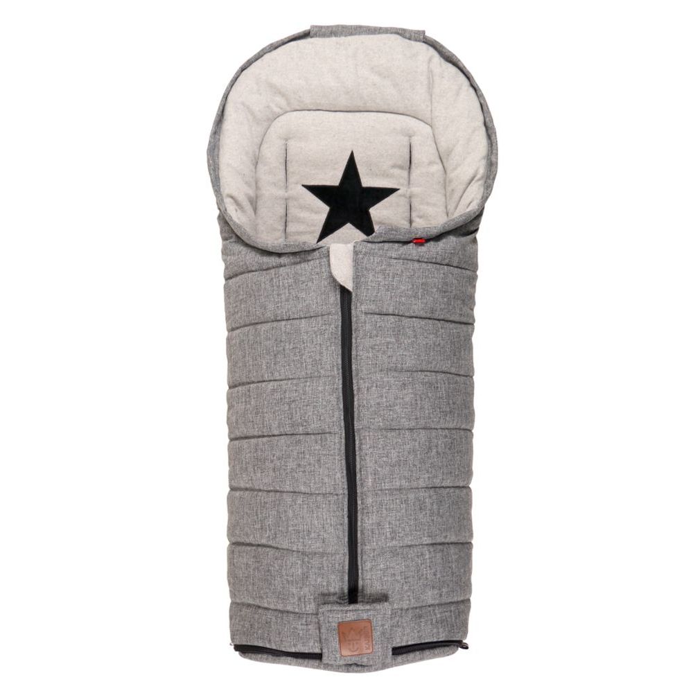 Chancelière Shinny Melange Cottonfleece NOIR Kaiser Baby
