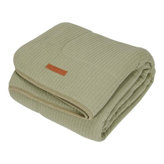 Little Dutch Couverture de lit Pure & Soft Olive 