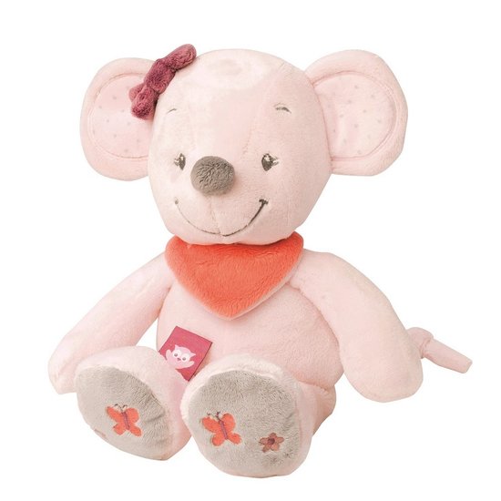 7 x 6 x 6/ cm Ad/èle et Valentine Rose Nattou Attache-T/étine Souris Valentine Pour Tous les Mod/èles