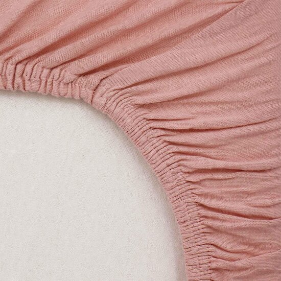 BabyCalin Lot de 2 Draps Housse Jersey  Étoiles Roses/rose 