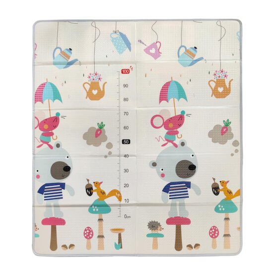 Tinéo Maxi tapis d'eveil reversible Face Animaux/ Face Circuit Voitures  Tinéo Maxi tapis d'eveil reversible Face Animaux/ Face Circuit Voitures
