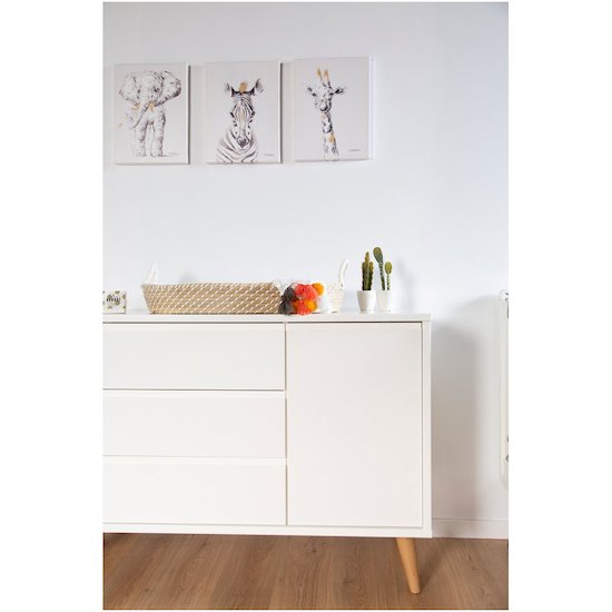 Childhome Toile décorative Animaux Zèbre  Childhome Toile décorative Animaux Zèbre