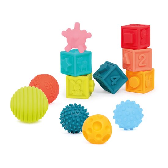 Ludi Coffret Eveil Balles & Cubes Multicolore  Ludi Coffret Eveil Balles & Cubes Multicolore