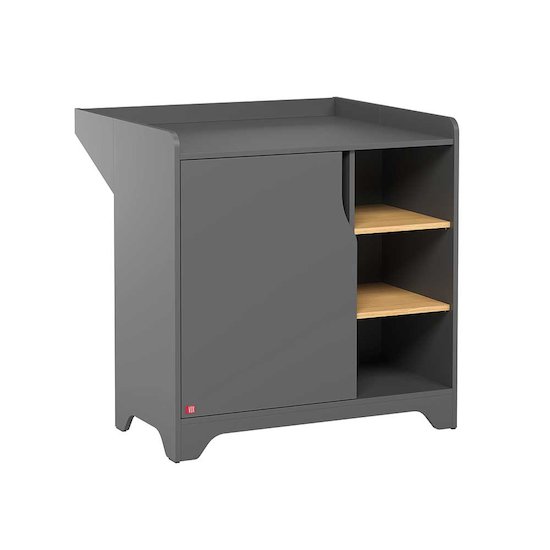 Vox Commode avec plan à langer Leaf Graphite/Bois 