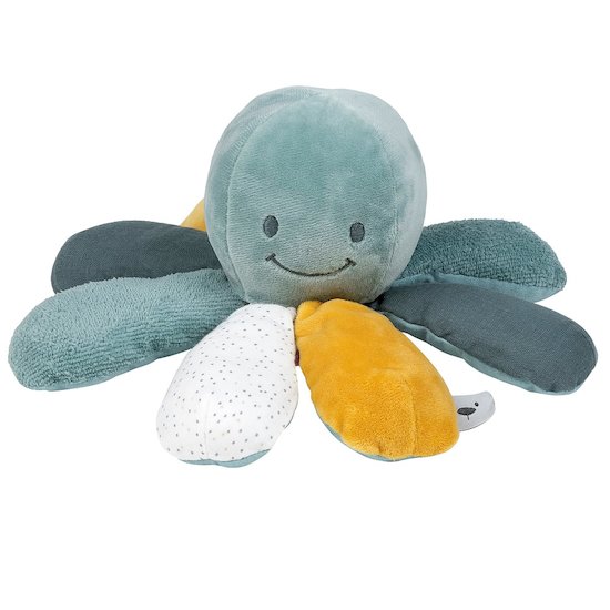 Nattou Peluche d'activités poulpe Vert 