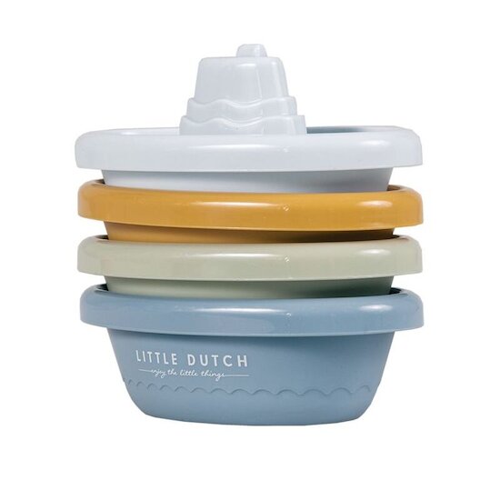 Little Dutch Bâteaux de bain à empiler Bleu  Little Dutch Bâteaux de bain à empiler Bleu