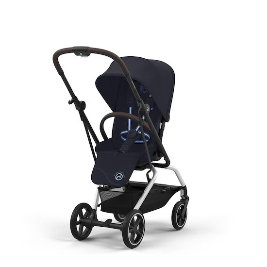 Cybex Poussette  Eezy S Twist+2 Châssis Silver Dark Blue 