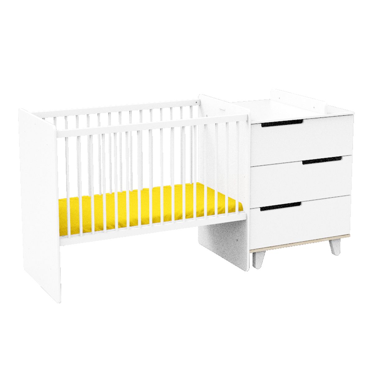 Lit combiné évolutif Baltic BLANC Sauthon