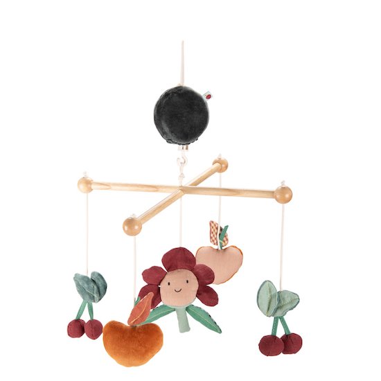Moulin Roty Mobile musical croisillon Pomme des bois   Moulin Roty Mobile musical croisillon Pomme des bois