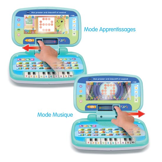 Vtech Baby Mon premier ordi educatif et musical Multicolore  Vtech Baby Mon premier ordi educatif et musical Multicolore