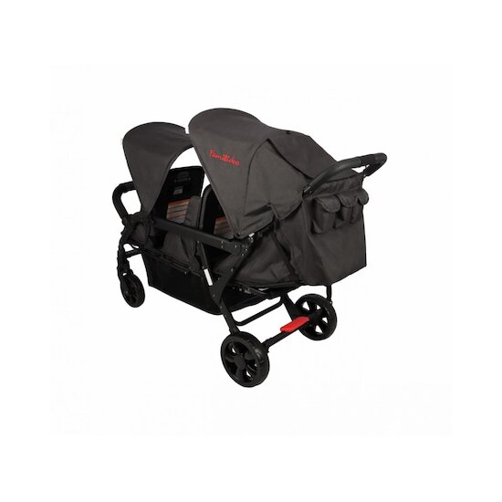 Familidoo Poussette 3 places Lidoo + Ergondrive Noir 