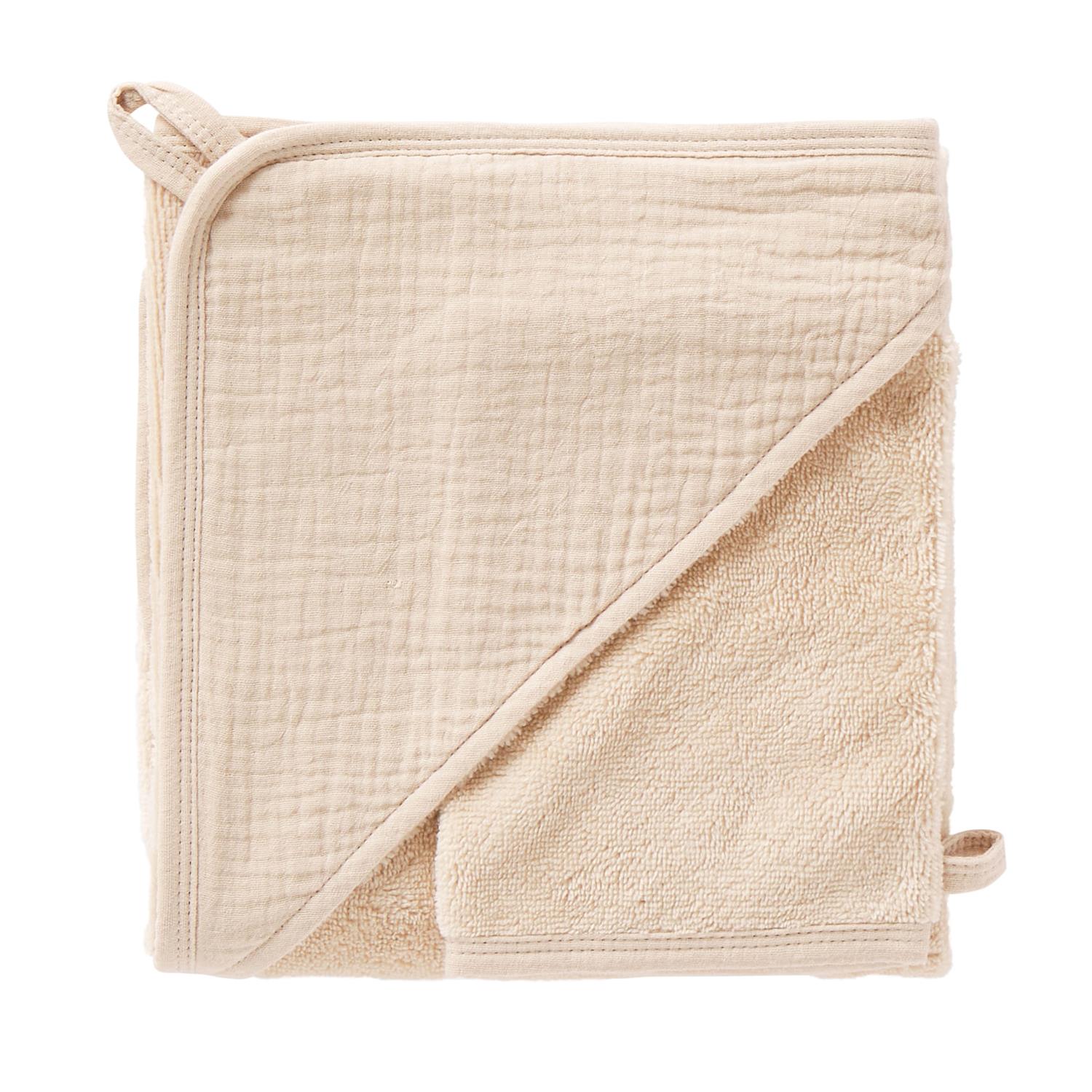 Cape de bain bambou Mix & Match BEIGE BB&Co