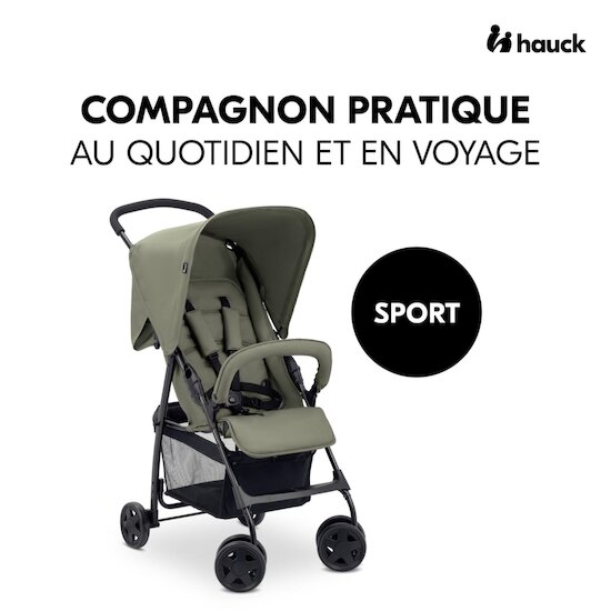Hauck Poussette canne Sport Olive  Hauck Poussette canne Sport Olive