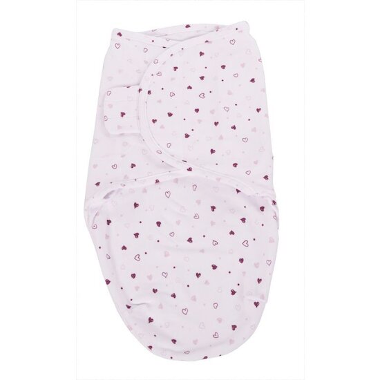 Bo Jungle Couverture d'emmaillotage Coeurs Roses S Bo Jungle Couverture d'emmaillotage Coeurs Roses S