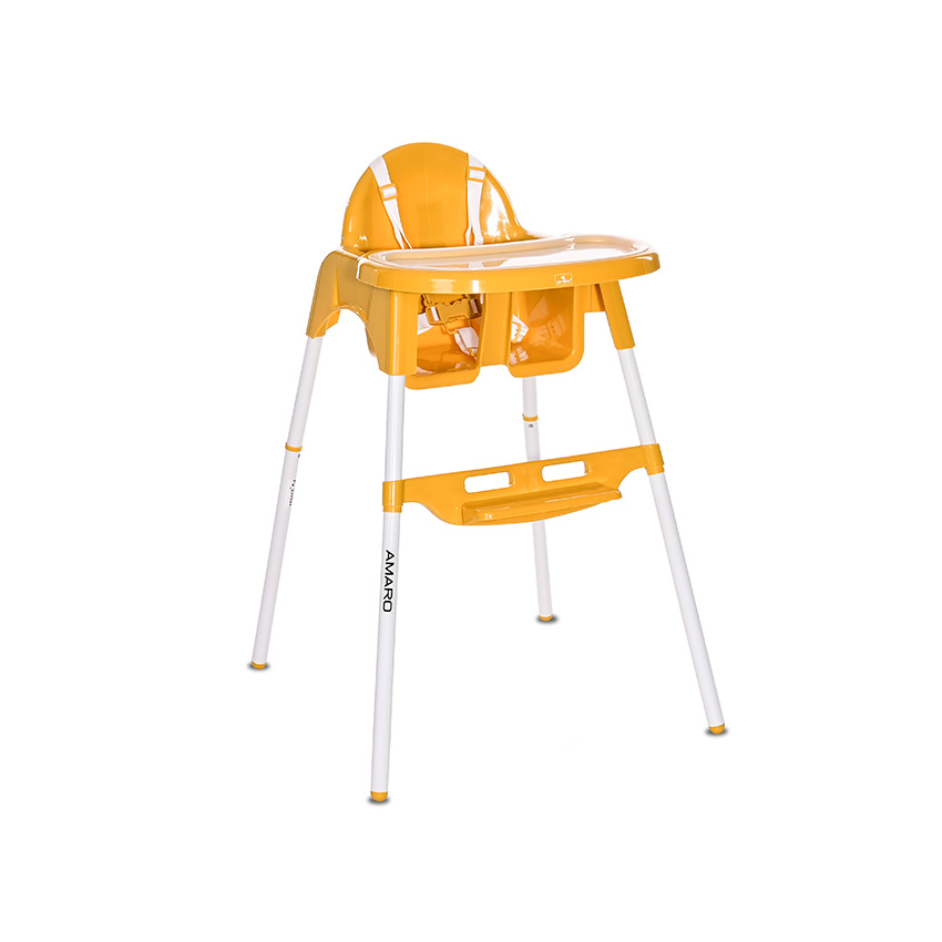 Chaise haute Amaro JAUNE Lorelli