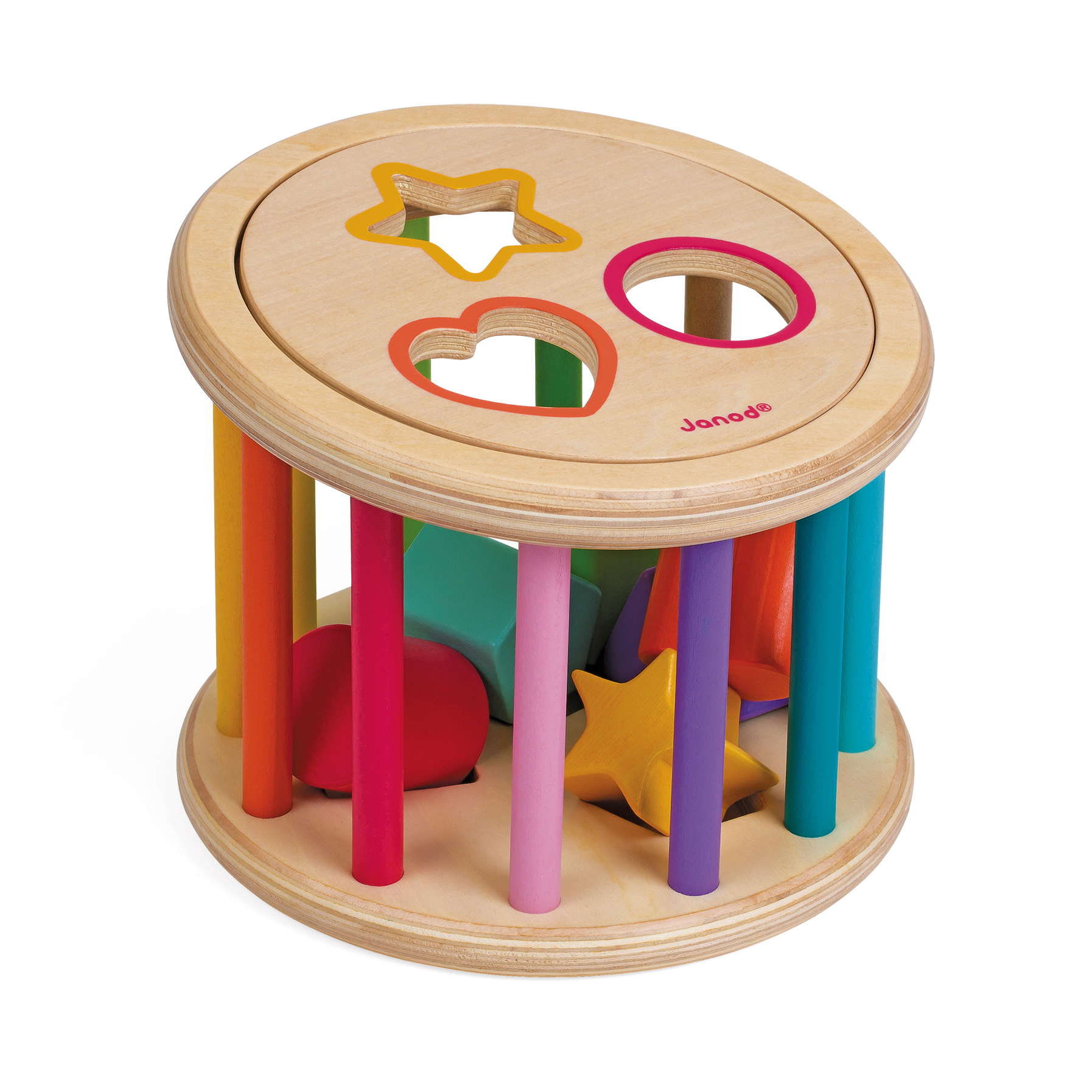 Janod - Quizz des formes i wood MULTICOLORE Janod