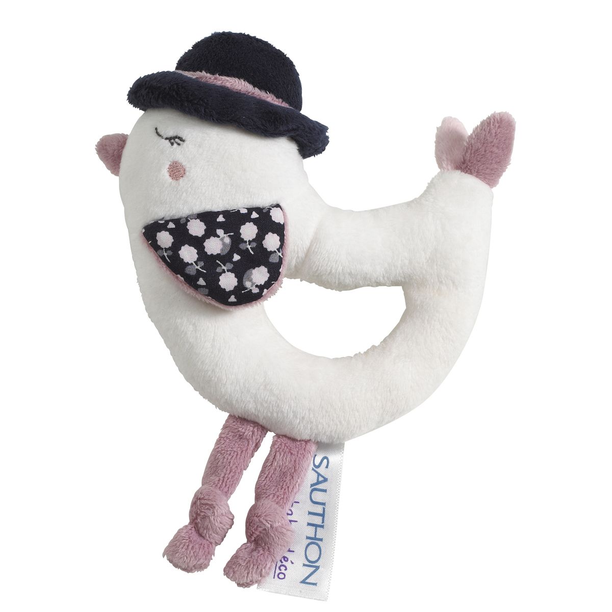Sauthon - Hochet Miss Fleur de Lune ROSE Sauthon