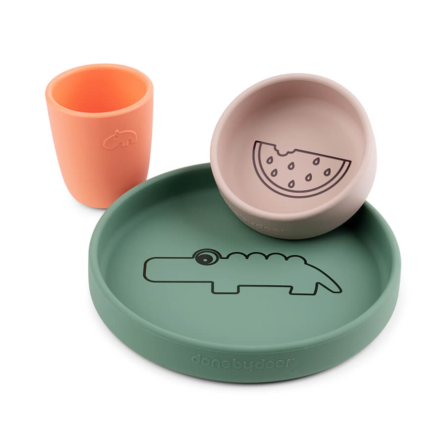 DONE BY DEER - Coffret repas en silicone MULTICOLORE Done by Deer