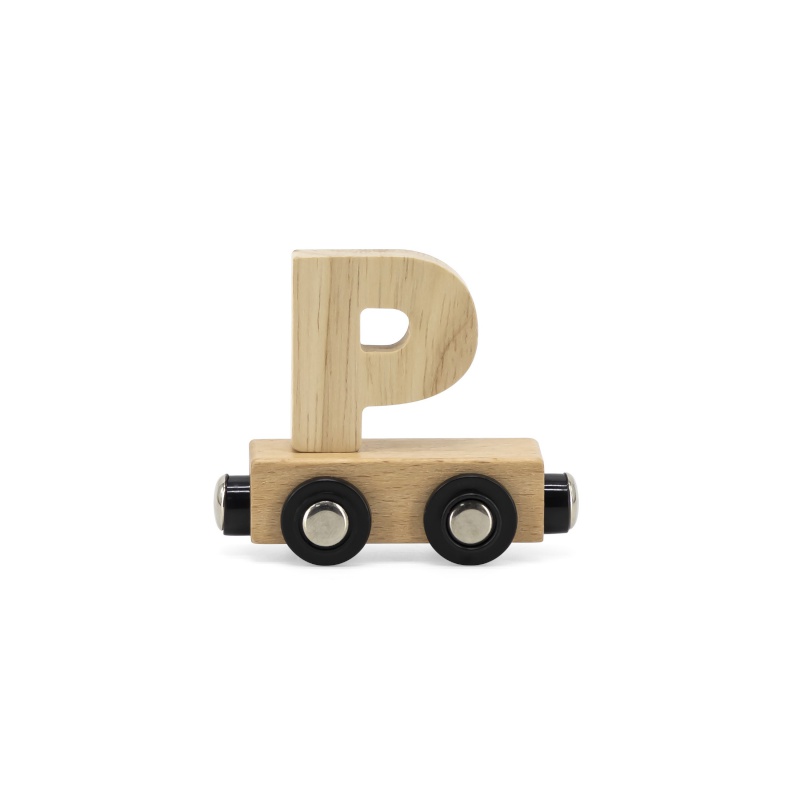 Lettre Train Naturel Lettre P MULTICOLORE Tryco