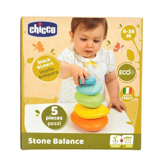 Chicco Jeu d'empliage écologique Galets en équilibre   Chicco Jeu d'empliage écologique Galets en équilibre