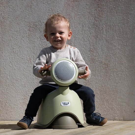 Thermobaby Pot ludique scooter Vert olive  Thermobaby Pot ludique scooter Vert olive