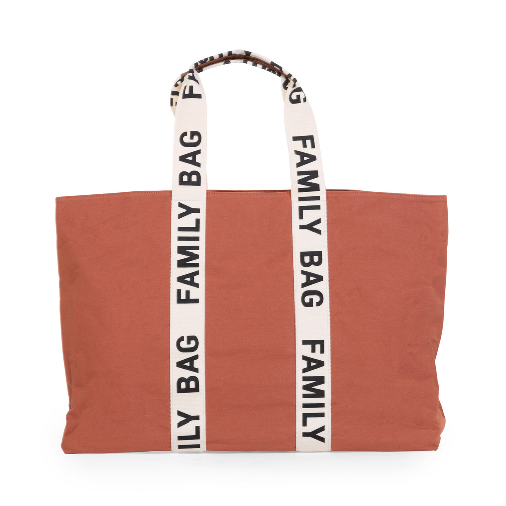 Childhome - Sac à langer Family Bag signature canvas ROUGE Childhome