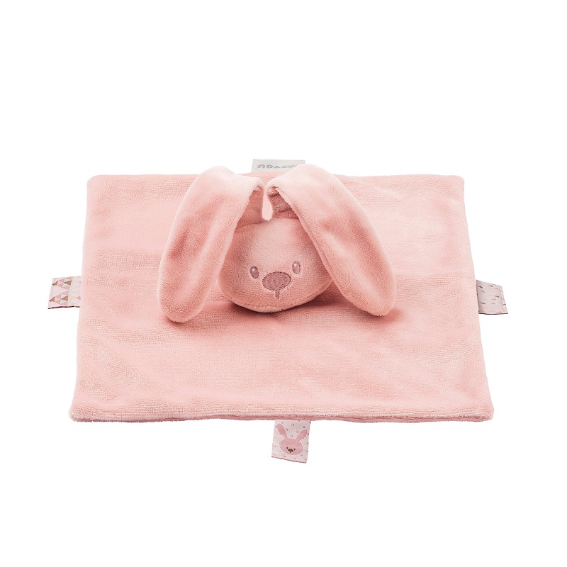 Nattou - Lapidou Doudou plat Lapin ROSE Nattou
