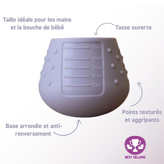 Tidy tot Tasse d'apprentissage DinkyCup Fleur de Jardin Rose 50 ml