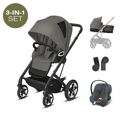 Pack poussette trio Talos S Lux GRIS Cybex