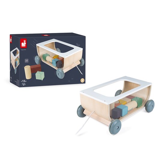 Janod Chariot de cubes Sweet Cocoon   Janod Chariot de cubes Sweet Cocoon