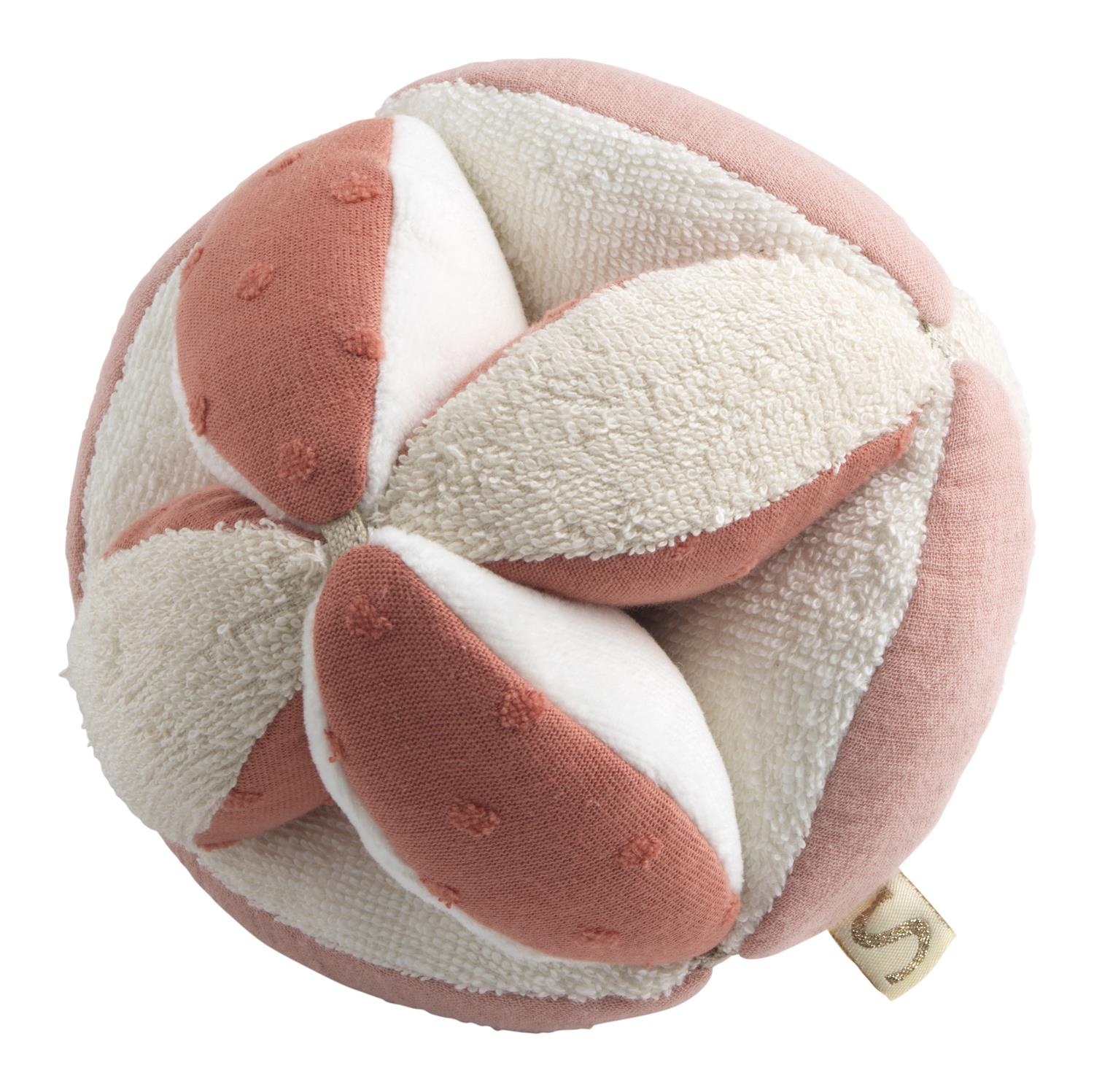 Balle Sensorielle Petit Coeur BEIGE Sauthon