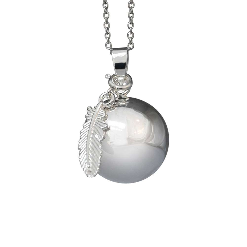 Bola de grossesse argent lisse India GRIS Irréversible Bijoux