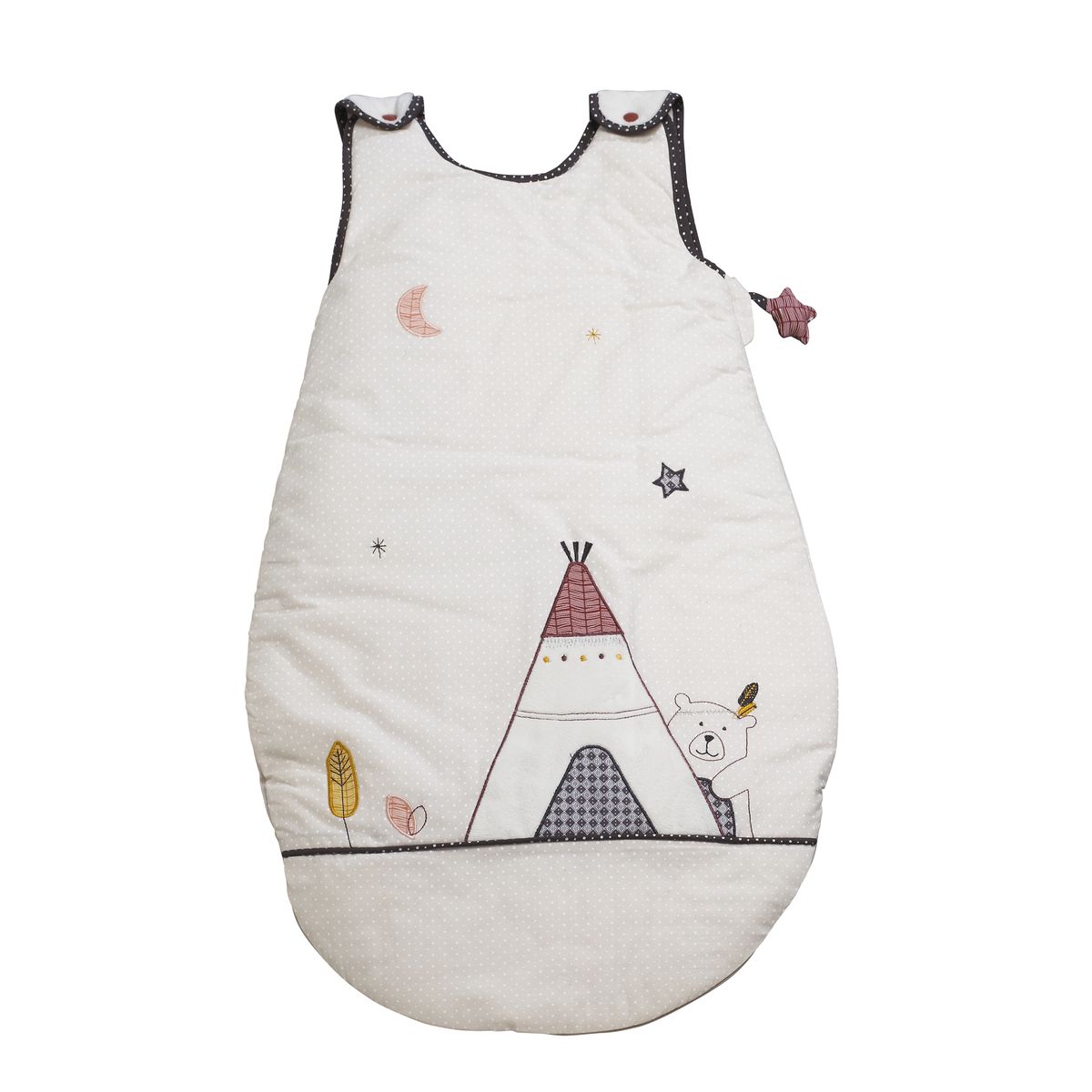 Gigoteuse ouatinee Timouki BLANC Sauthon Baby Déco