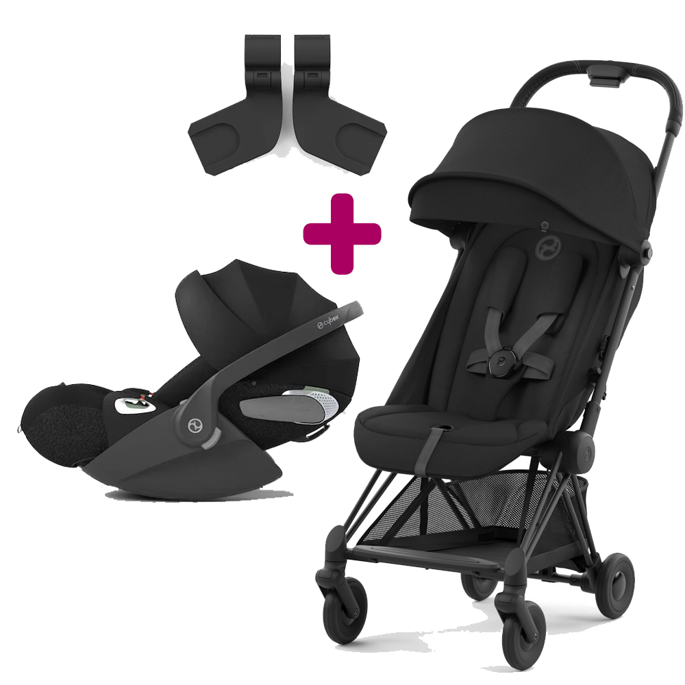 Cybex Poussette Ultra-compacte Coya Châssis Matt Black - Sepia