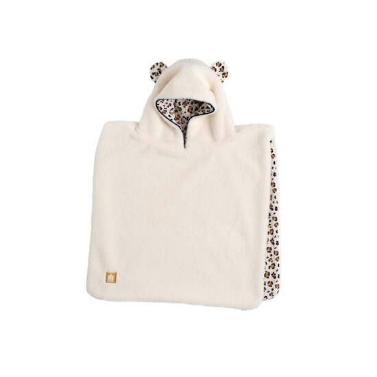 Sauthon Poncho Chaud Léopard Ecru/Noir/Caramel 