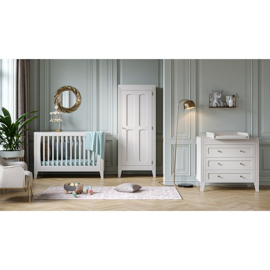 Vox Chambre bébé complète Milenne : lit évolutif 70x140, commode, armoire  