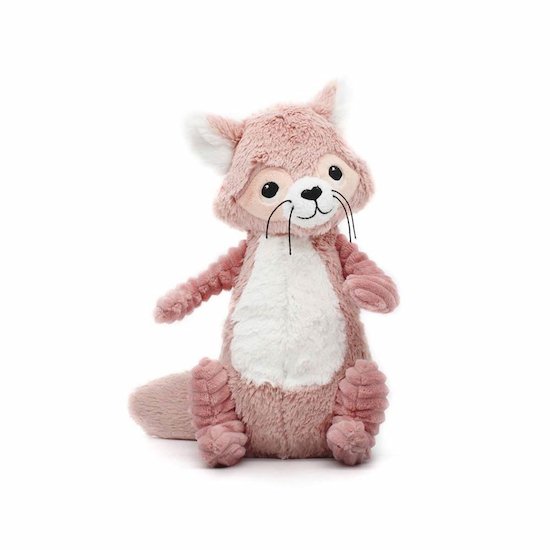 Les Déglingos Peluche Ptipotos Raton Laveur Rose 