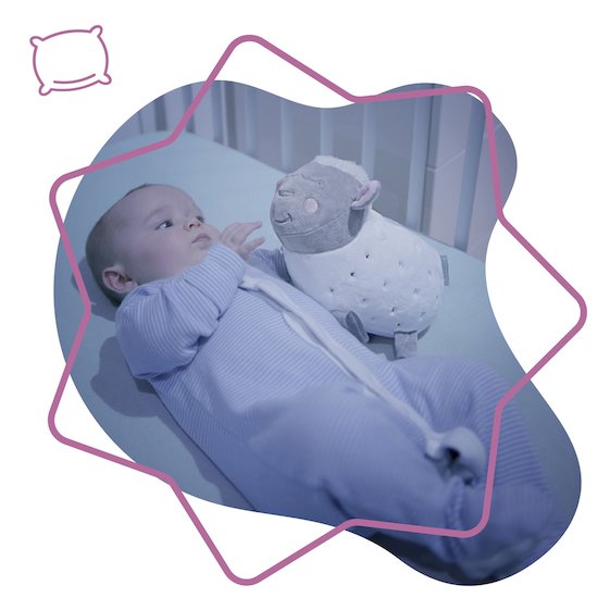 Badabulle Veilleuse mouton peluche Blanc  Badabulle Veilleuse mouton peluche Blanc