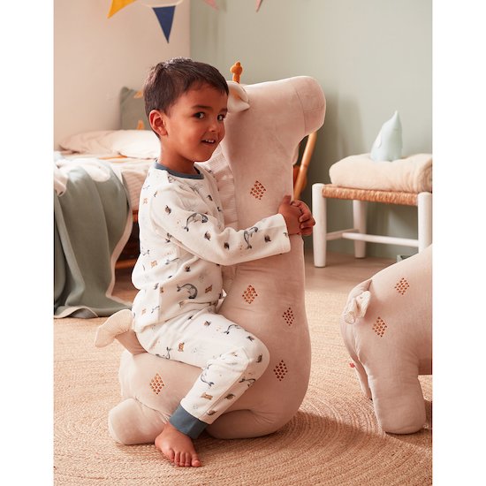 Noukie's Peluche Extra Large Veloudoux Tiga & Stegi Beige  Noukie's Peluche Extra Large Veloudoux Tiga & Stegi Beige
