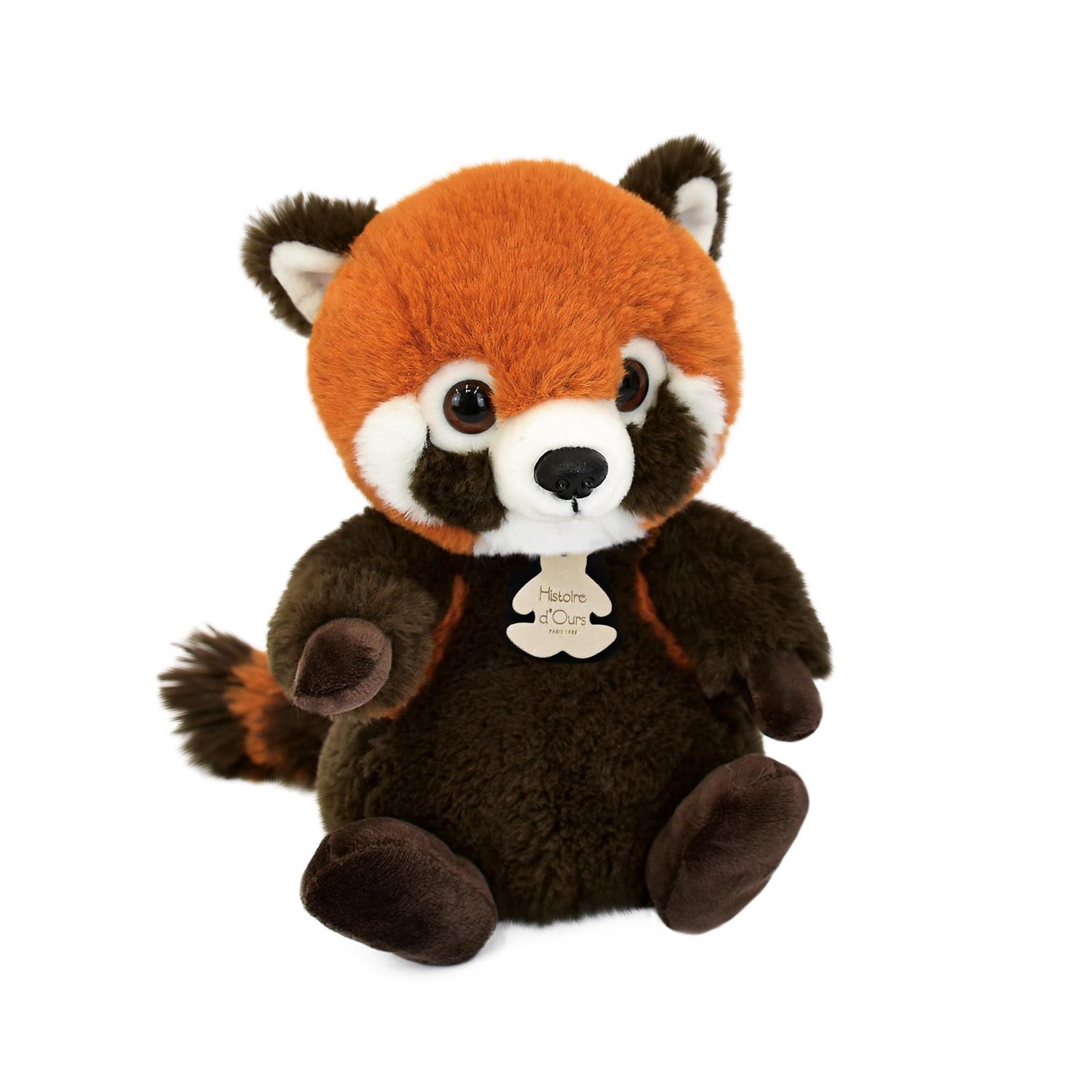 Doudou & Compagnie - Peluche les doux stretch Panda ORANGE Doudou & Compagnie